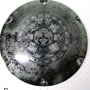 Harley davidson Sportster derby cover Aztec Calendar. Harley Sportster
