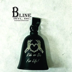 biker bell, Gremlin Bell,Custom wording, motorcycle biker bell, biker gift , custom ride or die, motorcycle good luck ride bell, biker gift