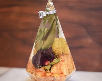 Wedding Bouquet Ring Holder Preserved Flower Ring Stand Bouquet Preservation Resin Ring Holder Flower Preservation Wedding Bouquet Keepsake