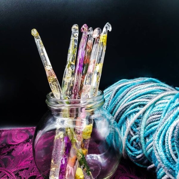 Resin Crochet Hook Set Etsy