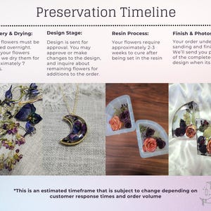 Wedding Bouquet Ring Holder Preserved Flower Ring Stand Bouquet Preservation Resin Ring Holder Flower Preservation Wedding Bouquet Keepsake image 8