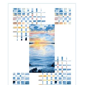 Motif de courtepointe à panneau de progression