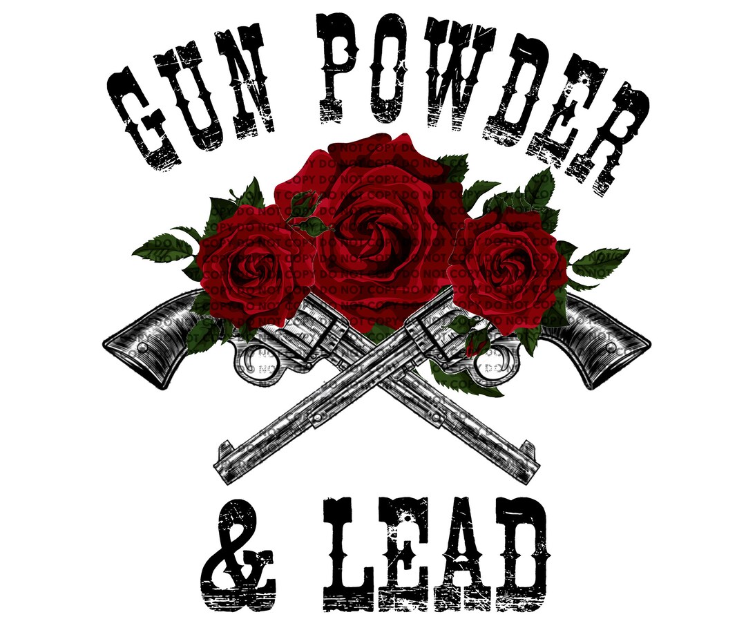Gunpowder and Lead Western Ready to Press Sublimation Transfer Etsy