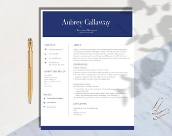 CV Template Modern | CV Template Simple | CV Template Word | cv template professional | college Resume Template | cover Letter + reference |