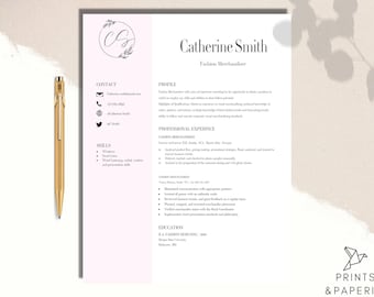 CV Template Modern | CV Template Simple | CV Template Word | cv template professional | college resume template | cover Letter + reference |