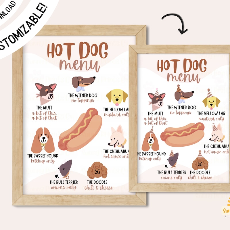 Hotdog Themed Party Decor - Etsy