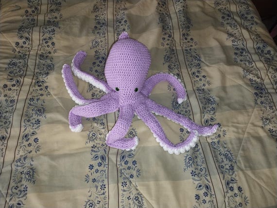 Crochet Octopus Toy - Handmade Sea Creature Plushy - Hand Stitched Gift For Everyone