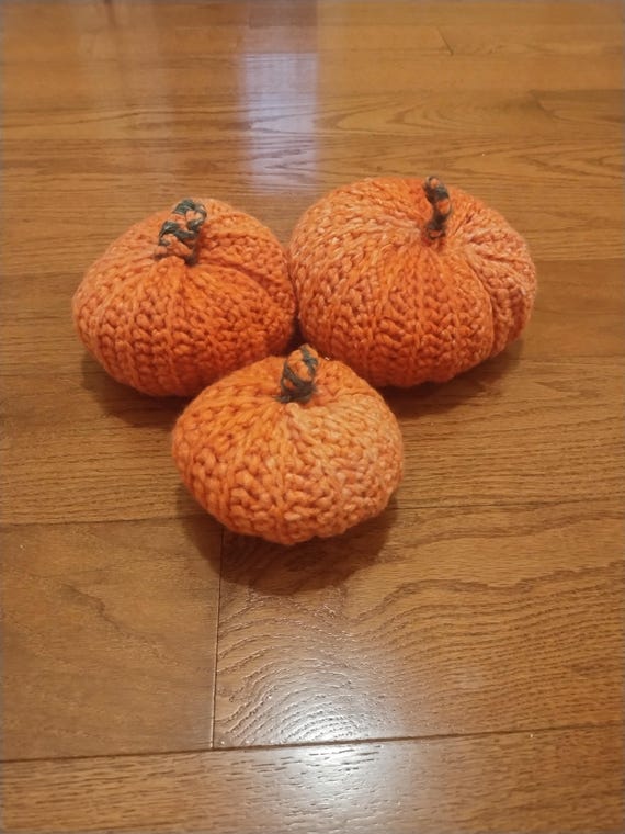 Crochet Pumpkins - Colorful Stuffed Decor