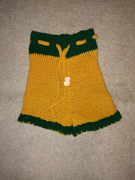 Crochet Women's Shorts - Ribbed Summer Shorts - Fitted Colorful Garment - Soft Slip-Ons.