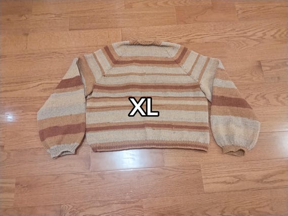 Knit Unisex Sweaters - Hand Stitched Pullovers - Adult Gender-Neutral Sweat Shirt