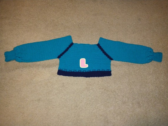 Crochet Crop Top: Women's Puffy Sleeve Acrylic Half Shirt