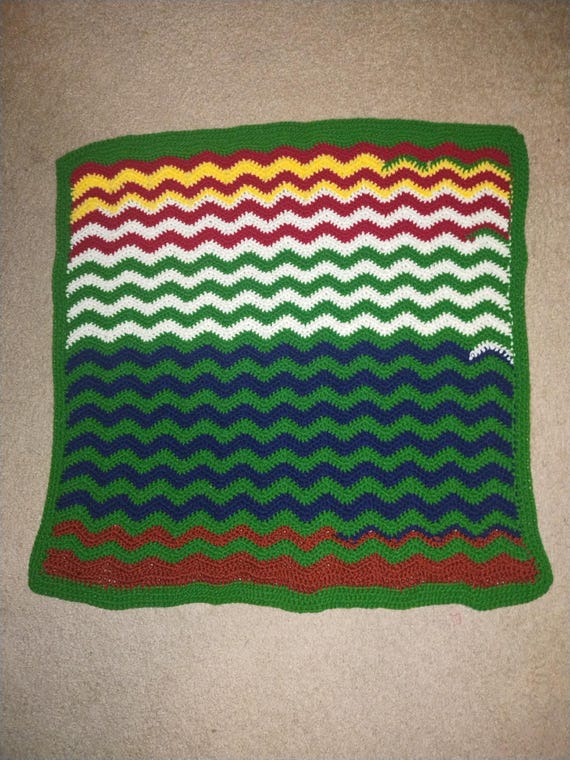 Scrap Baby Blanket - Multi-colored Blanket - Multi-purpose Throw