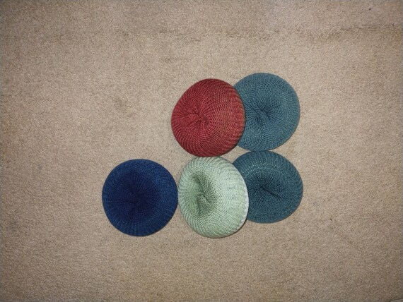 Mystery Multicolor Donut Scarves - Knit Rolled-Up Scarf - Machine Knit Accessory