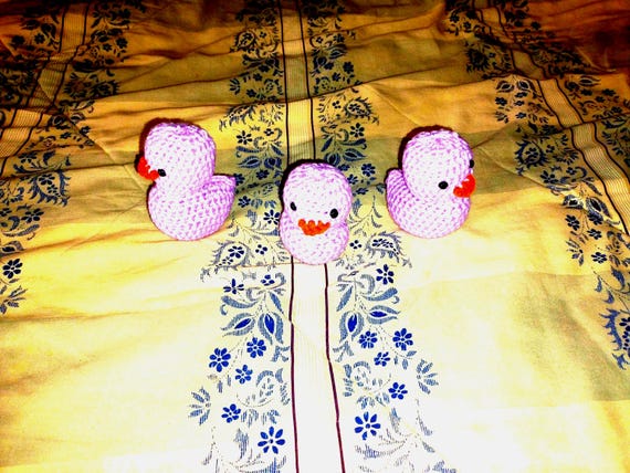 Crochet Yarn Ducky - Colored Amigurumi Toy - Gift for Anyone