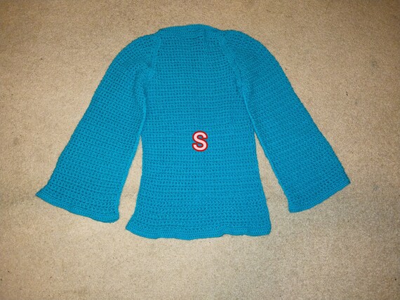 Crochet Unisex Pullover - Mesh Long Sleeve Cardigan - Fall Sweater - Warm Trendy Jumper.