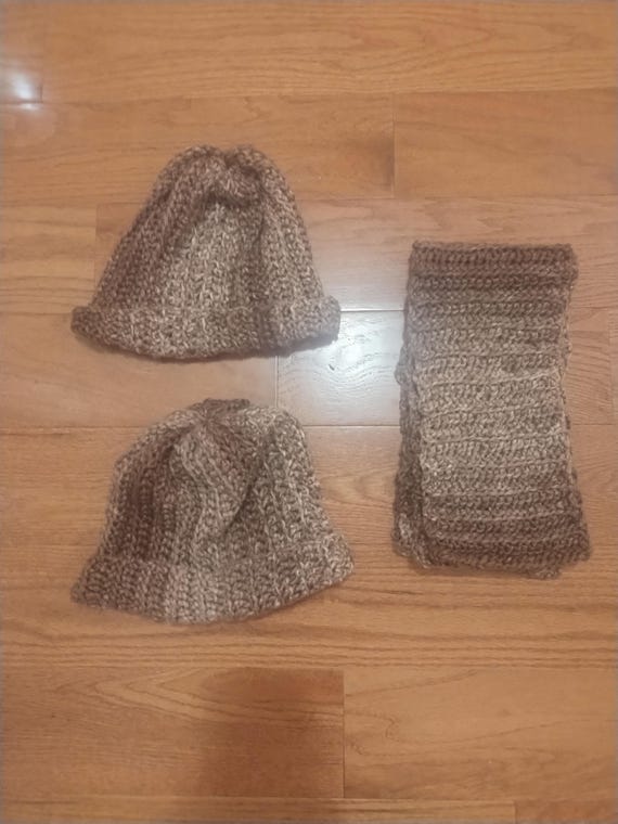Crochet Hats and Scarves - Winter Hand Stitched Accessories - Gifts for Adult