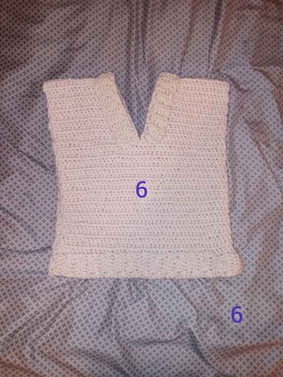 Crochet Kid's Vest: Unisex Acrylic V-Neck Sweater Vest