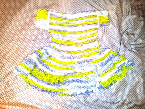Crochet Baby Dress: Ruffled Cotton Twirl Dress