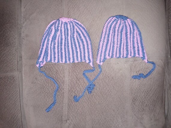 Crochet Baby Hat: Striped Cotton Winter Hat with Ear Flaps