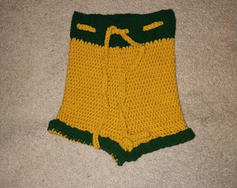 Short crocheté pour femme - Short d'été côtelé - Vêtement ajusté coloré - Chaussons souples.