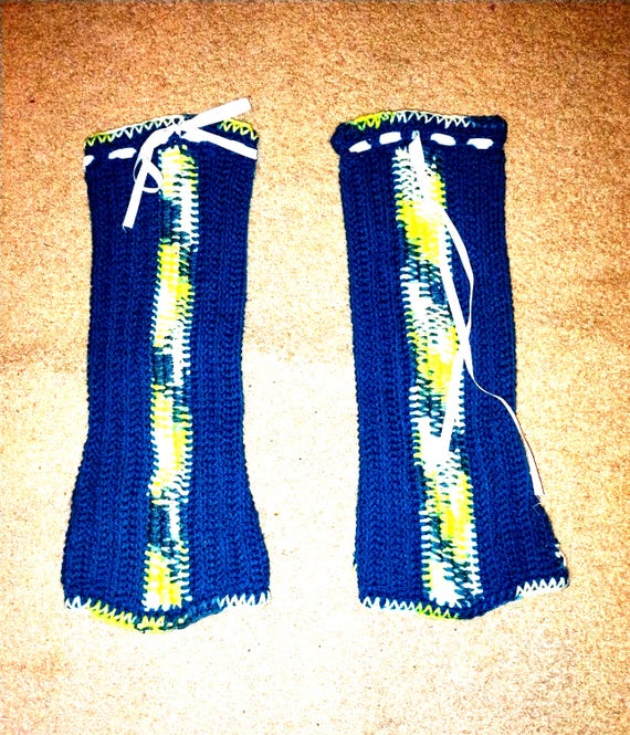 Crochet Bell Bottom Leg Warmers: Cotton Blend Cozy Leg Layer