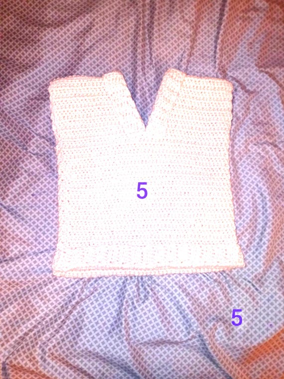 Crochet Kid's Vest: Unisex Acrylic V-Neck Sweater Vest