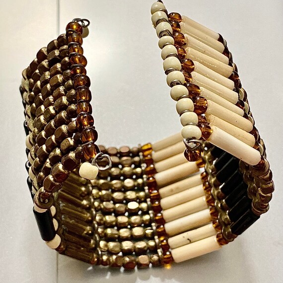 Vintage Tribal Beaded Bracelet - image 5