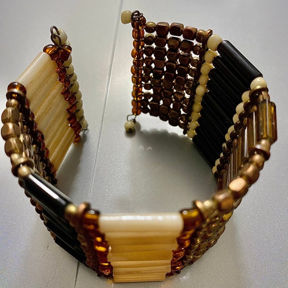 Vintage Tribal Beaded Bracelet - image 2