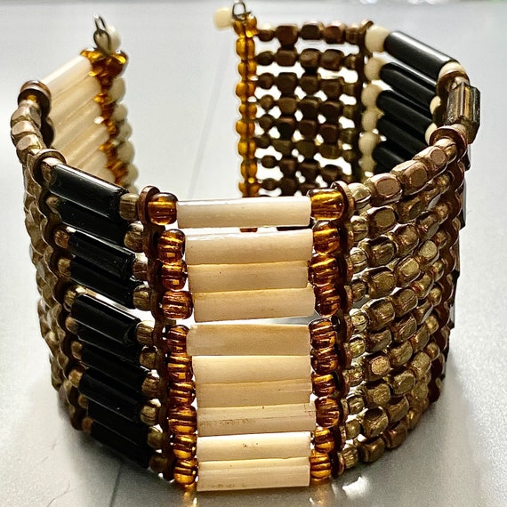 Vintage Tribal Beaded Bracelet - image 1