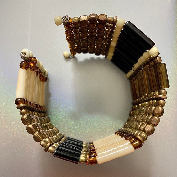 Vintage Tribal Beaded Bracelet - image 3