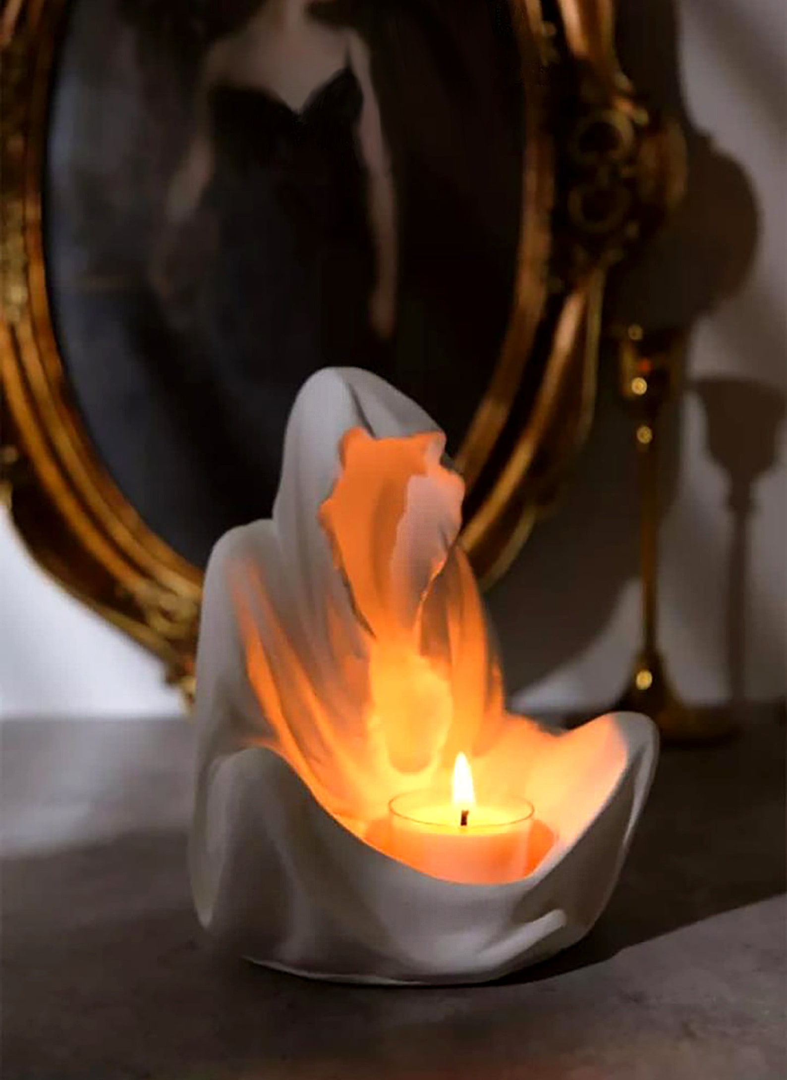 Ghost Candlestick Holder Big Size Special Edition Candle Etsy