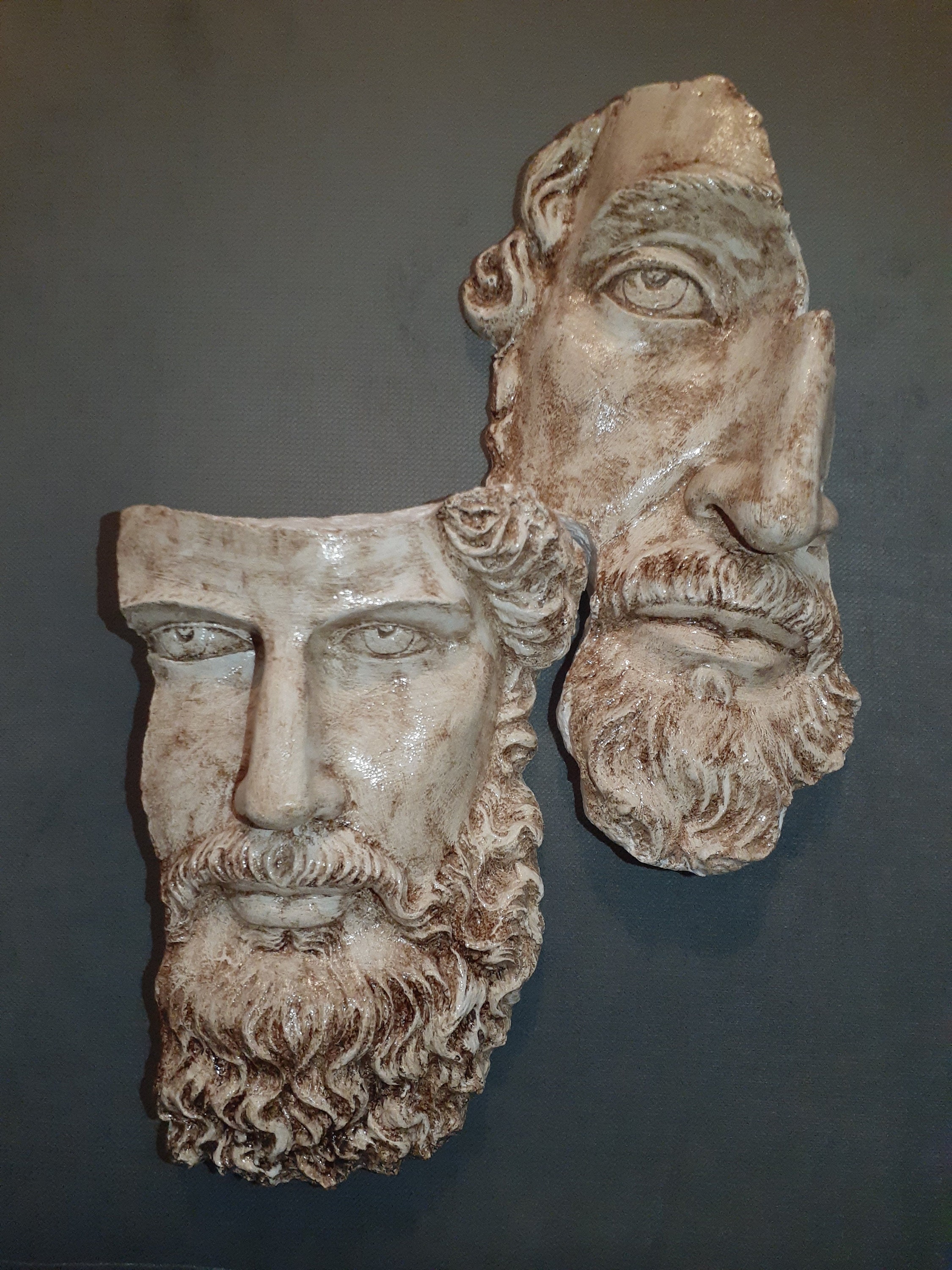 Zeus & Poseidon Wall Sculpture / Wall Art / Art / Sculpture / Etsy