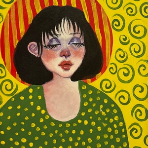Whimsical Lady Art Print
