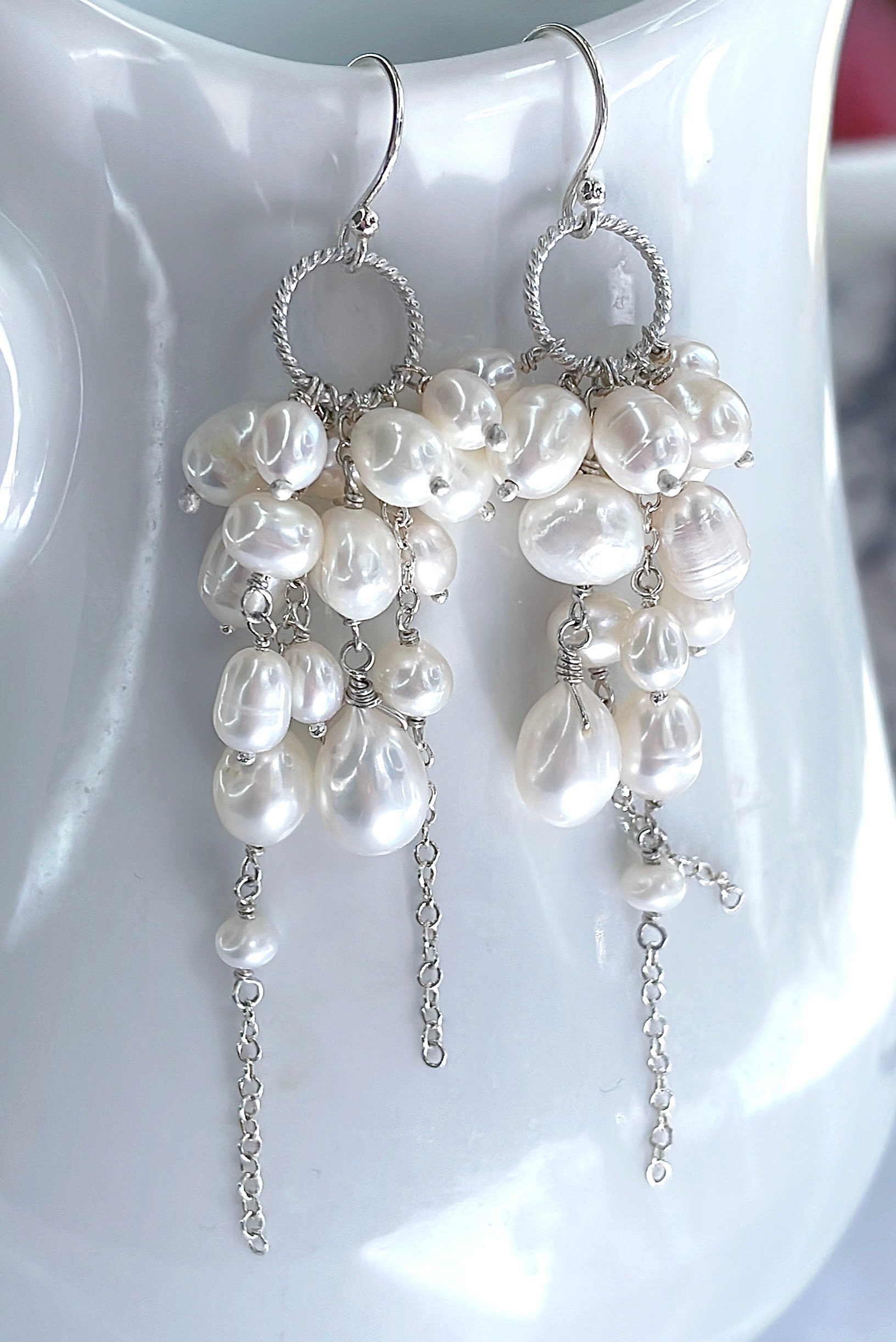 J.Crew: Pearl And Crystal Earrings For Women