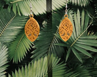 Dangly tree of life earrings