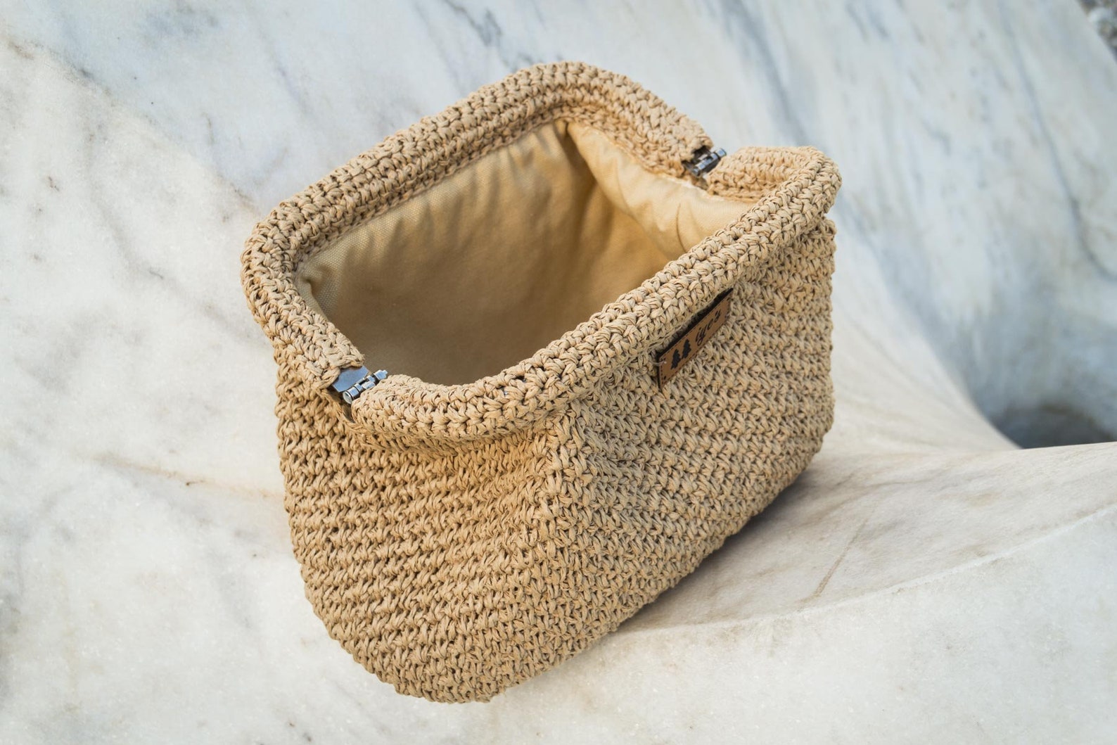 Raffia Bag Natural Straw Women Clutch Straw Clutch Tote Etsy
