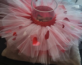 Pink and red tutu valentine tutu red heart tutu birthday tutu princess tutu toddler tutu infant tutu girls tutu kids tutu