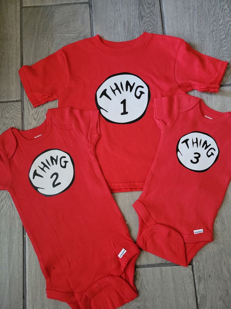 Thing shirts, Thing Youth, Thing Toddler, Thing Onesies® Brand,tutu red and blue tutu halloween costume, best friend shirts zdjęcie 1