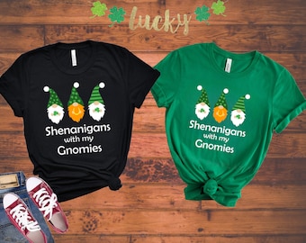 St. Patricks Day Shirt, St Patricks Day Gnome Shirt, Toddler Irish Gnomes Shirt, Gnomes Shirt, Irish Shirt, Shenanigans Gnomies