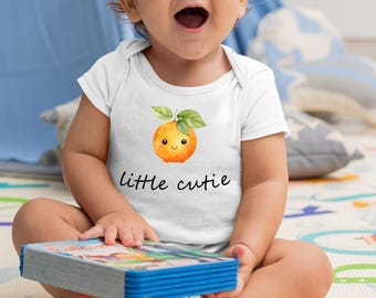 Little Cutie Baby Onesie®, Cute Fruit Natural Baby Onesie®, Orange Baby Outfit, Newborn Outfit, Cute Little Orange Onesie®, Baby Shower Gift