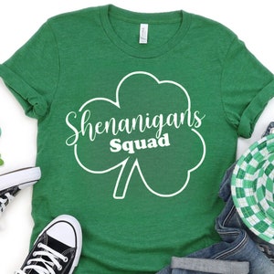Shenanigans Squad St Patrick&#39;s Day Shirt: Irish Drinking Team Tee