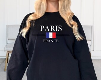 Camisa París Francia, Vacaciones en París, Sudadera, Regalo para amante de los viajes, Camiseta de viaje a París, Camisa de viaje a Europa, Viaje de niñas, Camisa a París