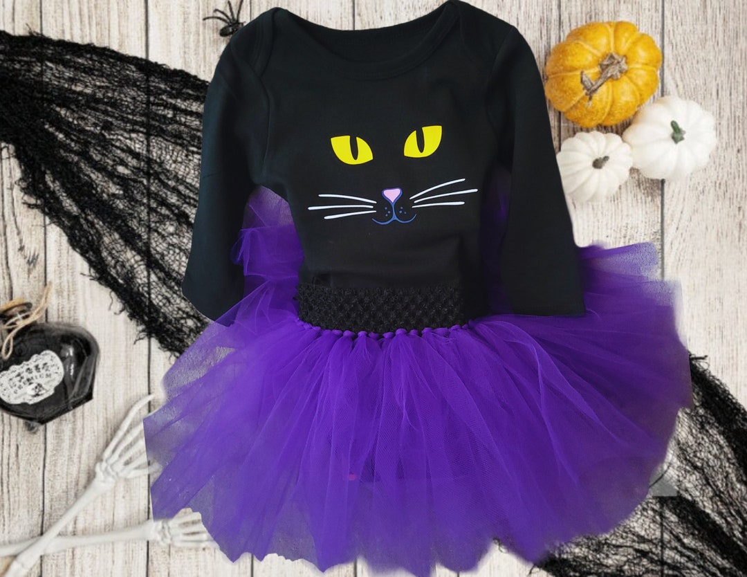 Kitty Cat Tutu Costume Baby Cat Costume Toddler Black Cat Costume Binx