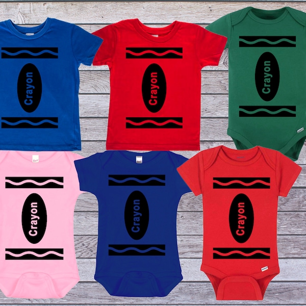 Crayon Costume Shirt Etsy