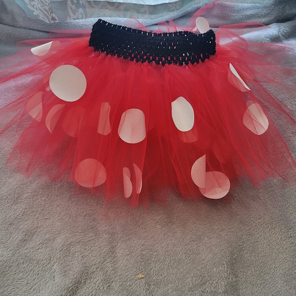 Minnie Red polka dot tutu birthday tutu ballerina tutu girls tutu infant tutu toddler tutu kids tutu princess tutu Mouse party tutu