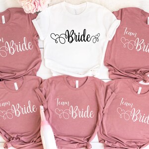 Bachelorette Party Shirts: Bride & Team Bride Wedding Tees
