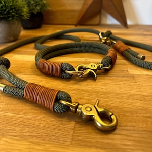 The Oak | Barley & Ro | Junior and Adult | Bespoke Collar and Leads | Rope Design | Handmade in Hertfordshire, UK