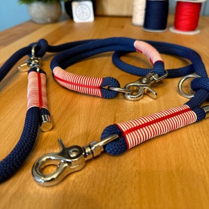 The Beach | Barley & Ro | Junior and Adult | Bespoke Collar and Leads | Rope Design | Handmade in Hertfordshire, UK