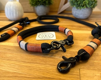 The Fox | Barley & Ro | Junior and Adult | Bespoke Collar and Leads | Rope Design | Handmade in Hertfordshire, UK