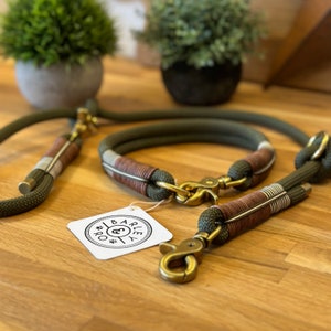 The Bracken | Barley & Ro | Junior and Adult | Bespoke Collar and Leads | Rope Design | Handmade in Hertfordshire, UK